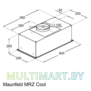 Вытяжка MAUNFELD MZR Cool 60 (черный) картинка 11